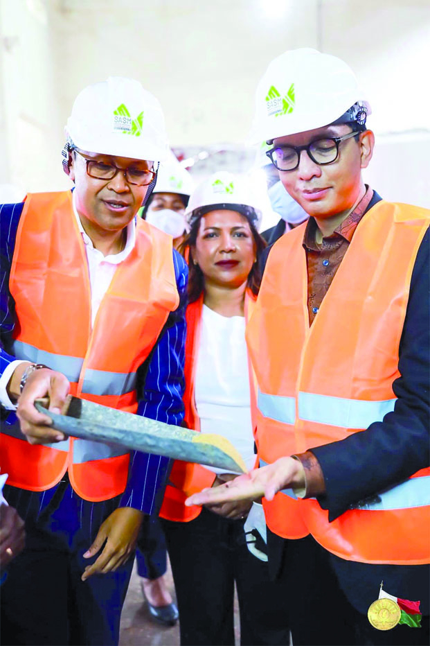 Andry Rajoelina à l’inauguration de  la SASM - « Que le sucre de Brickaville soit le moins cher sur le marché »